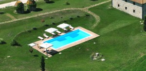 panoramic swimming pool in san gimignano tuscany