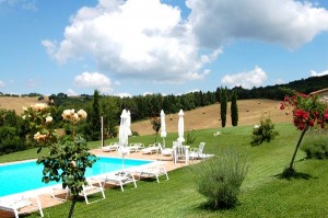 Tuscan villa pool