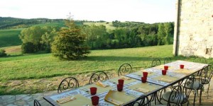 rooftop terrace of the tuscan villa