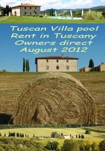 rent villa in tuscany with pool august