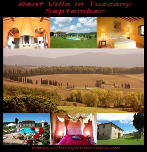 Rent villa in Tuscany september