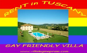 Tuscany villa pool gay