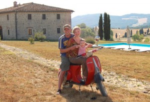 Italian tuscan holiday home family