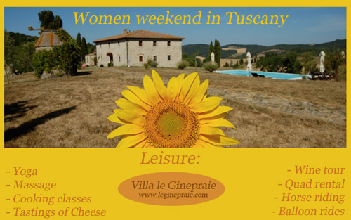 weekend in tuscany for women