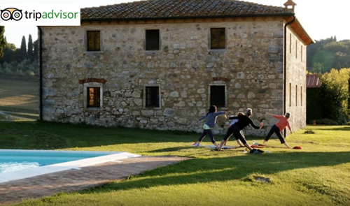 yoga retreat in a tuscan villa