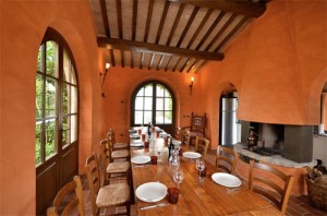 restaurant of the tuscan villa