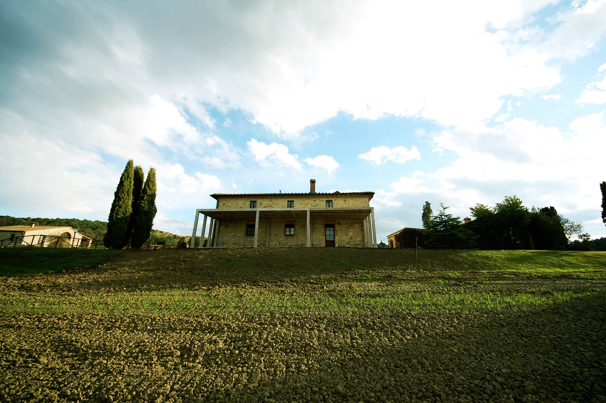 the big pergola of the tuscany villa