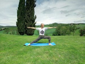 Yoga in tuscany villa